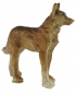 Preview: Handbemalte Krippenfigur Schäferhund, ca. 5,5 cm, T 042