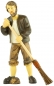 Preview: Handbemalte Krippenfigur Mann mit Besen, ca. 10,5 cm, K 960-11