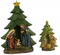 Preview: Krippenfigur Heilige Familie unter dem Tannenbaum groß, ca. 16 cm, K 096-3