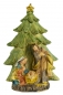 Preview: Krippenfiguren Heilige Familie unter dem Tannenbaum klein, 2er Set, ca. 9,5 cm, K 096-4