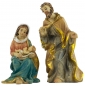 Preview: Stimmungsvolle Krippenfiguren Heilige Familie 2-tlg., ca. 8 cm, K 9635