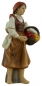 Preview: Handbemalte Krippenfigur Magd mit Obstkorb, ca. 11 cm, K 942-11
