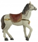 Preview: Handbemalte Krippenfigur Pferd, ca. 11 cm, T 134
