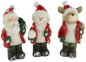 Preview: Bezaubernder Nikolaus, Schneemann und Elch 3er Set ca. 14 cm - Weihnachtsdekoration