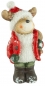 Preview: Bezaubernder Nikolaus, Schneemann und Elch 3er Set ca. 14 cm - Weihnachtsdekoration