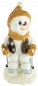 Preview: Bezaubernde Schneemänner auf Ski / Snowboard 2er Set ca. 15 cm - Weihnachtsdekoration