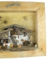 Preview: Einzigartiges Weihnachtskrippenbild inkl. 12-tlg. Figurensatz K 181, Maße Bild: ca. 45 x 55 x 18 cm