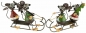 Preview: Bezauberndes Mäusepaar auf einem Schlitten 2er Set ca. 10 cm - Weihnachtsdekoration