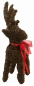 Preview: Winterlicher Elch klein ca. 35 cm - Weihnachtsdekoration