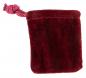 Preview: Zauberhafte Samtbeutel rot 5er Set ca. 6 x 5 cm - Weihnachtsdekoration