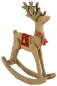 Preview: Bezaubernde Schaukelrentiere 2er Set ca. 19 cm - Weihnachtsdekoration