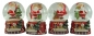 Preview: Wundervolle Schneekugeln Santa 4er Set ca. 6,5 cm - Dekoration