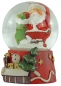 Preview: Wundervolle Schneekugeln Santa 4er Set ca. 6,5 cm - Dekoration