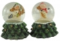 Preview: Tolle Schneekugeln Schneemann 2er Set ca. 7 cm - Dekoration
