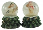 Preview: Tolle Schneekugeln Schneemann 2er Set ca. 7 cm - Dekoration