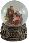 Preview: Stimmungsvolle Schneekugeln Heilige Familie groß 2er Set ca. 9 cm - Dekoration