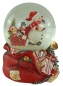 Preview: Prächtige Schneekugel mit Spieluhr Schneemann mit Sack ca. 14,5 cm - Dekoration
