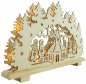 Preview: Beleuchteter Schwibbogen Kirche ca. 28 x 45 x 5 cm - Weihnachtsdekoration