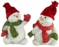 Preview: Bezaubernde Schneemänner 2er Set ca. 10 cm - Weihnachtsdekoration