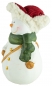 Preview: Bezaubernde Schneemänner mit Schapka 2er Set ca. 15 cm - Weihnachtsdekoration