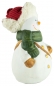 Preview: Bezaubernde Schneemänner mit Schapka 2er Set ca. 15 cm - Weihnachtsdekoration