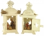 Preview: Besondere Laternenkrippe 2er Set inkl. 3-tlg. Figurensatz