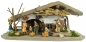 Preview: Stimmungsvolle Weihnachtskrippe Rütli inkl. 11-tlg. Figurensatz K 111, Maße Krippe: ca. 30 x 12 x 13 cm
