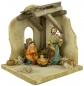 Preview: Kleine Weihnachtskrippe Selb inkl. heiliger Familie K 132-01, Maße: ca. 12.5 x 12.5 x 15 cm