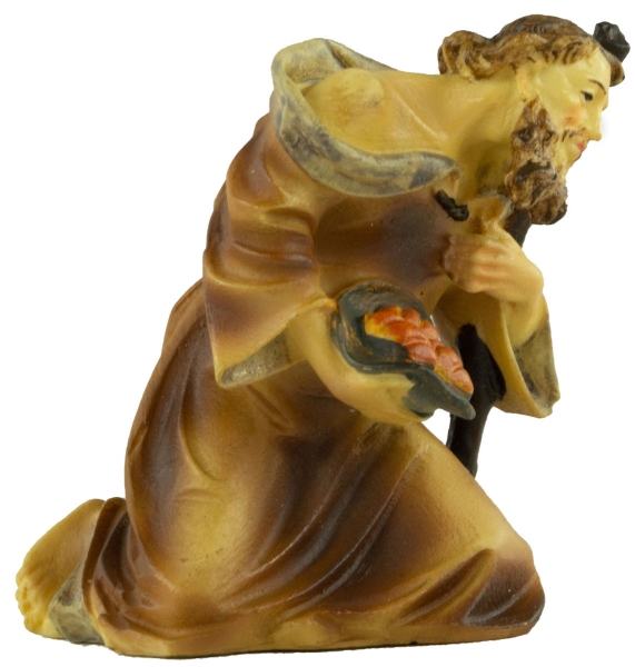 Preview: Handbemalte Krippenfigur Bettler, ca. 7 cm, K 001-21