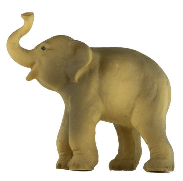 Handbemalte Krippenfigur Elefant klein, ca. 4,5 cm, T 001-25