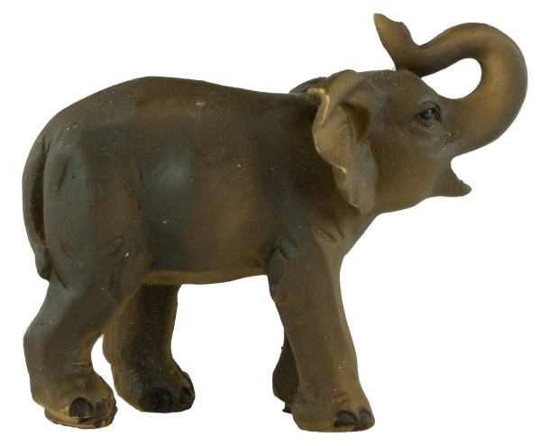 Handbemalte Krippenfigur Elefant klein, ca. 5,5 cm, K 005-25
