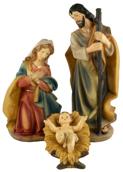 Große Krippenfiguren Heilige Familie 4-tlg., ca. 40 cm, K 185-01