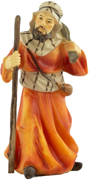 Handbemalte Krippenfigur Kameltreiber, ca. 10,5 cm, K 001-14