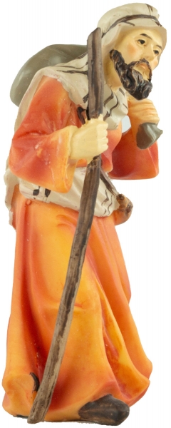 Preview: Handbemalte Krippenfigur Kameltreiber, ca. 10,5 cm, K 001-14