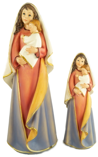 Preview: Heiligenfigur Maria mit Jesuskind klein, ca. 20 cm, K 089-20