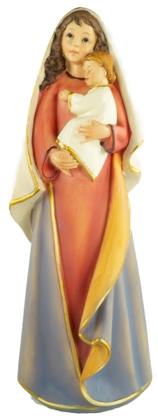 Heiligenfigur Maria mit Jesuskind groß, ca. 30 cm, K 089-30