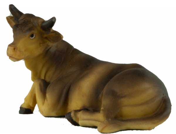 Preview: Handbemalte Krippenfiguren Ochse und Esel 2-tlg., ca. 9 cm, K 001-03