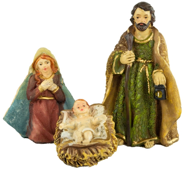 Preview: Faszinierende Krippenfiguren 8-tlg., ca. 10,5 cm, 10056872