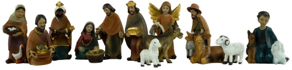 Wunderschöne Krippenfiguren 15-tlg., ca. 10,5 cm, ETA 2