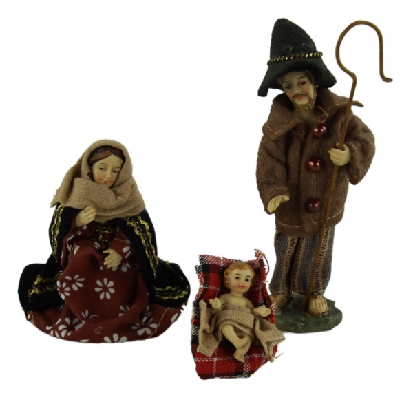 Preview: Alpländische Ankleidefiguren 15-tlg., ca. 11 cm, K 107