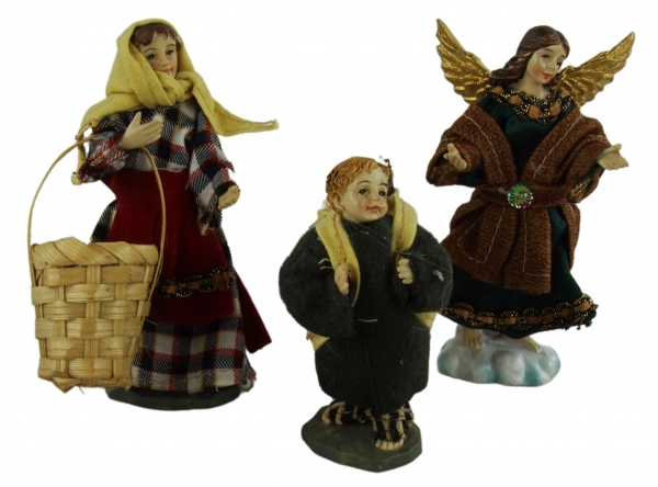 Preview: Alpländische Ankleidefiguren 15-tlg., ca. 11 cm, K 107