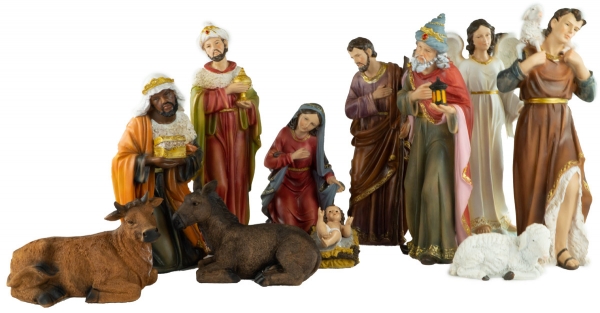 Wunderschöne Krippenfiguren 12-tlg., ca. 40 cm, K 276