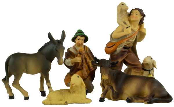 Preview: Wunderschöne Krippenfiguren 12-tlg., ca. 11 cm, K 001
