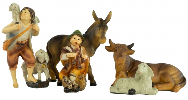 Preview: Hochwertige Krippenfiguren 12-tlg., ca. 8 cm, K 004