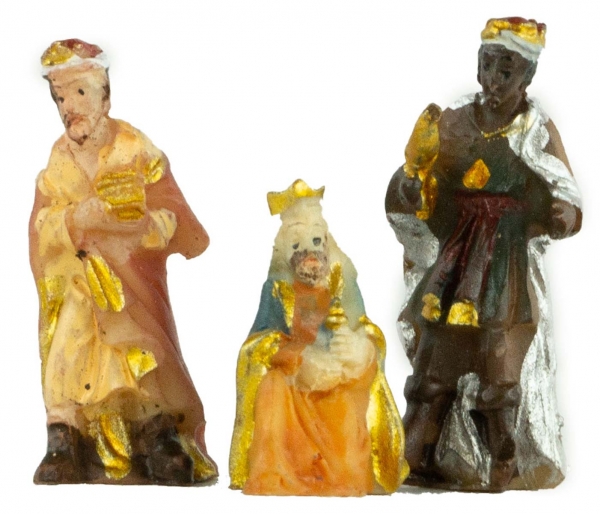 Preview: Zierliche Krippenfiguren 11-tlg., ca. 3,5 cm, K 110