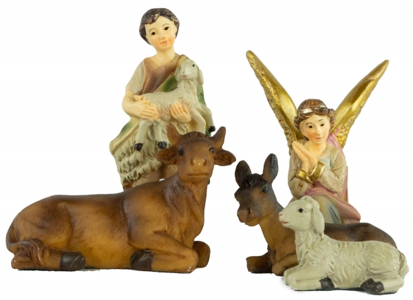 Preview: Stimmungsvolle Krippenfiguren 12-tlg., ca. 7 cm, K 181
