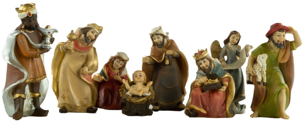 Traumhafte Krippenfiguren 9-tlg., ca. 10 cm, K 551