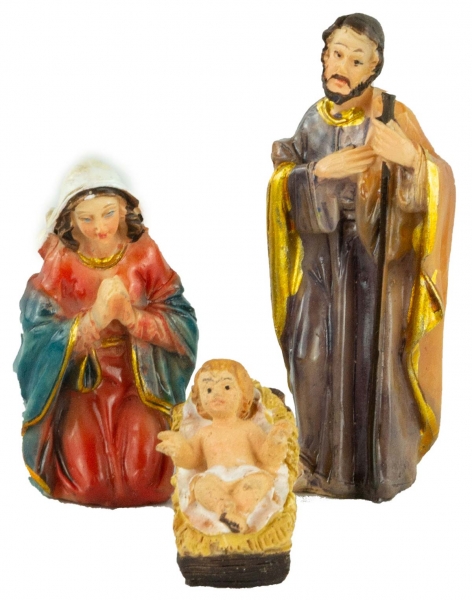 Preview: Hochwertige Krippenfiguren 10-tlg., ca. 6 cm, K 600