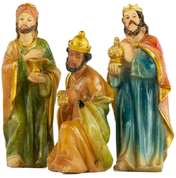 Preview: Hochwertige Krippenfiguren 10-tlg., ca. 6 cm, K 600