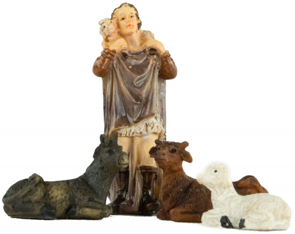 Preview: Hochwertige Krippenfiguren 10-tlg., ca. 6 cm, K 600